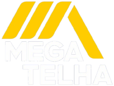 Logo Mega Telha - Telhas de Aço Galvalume